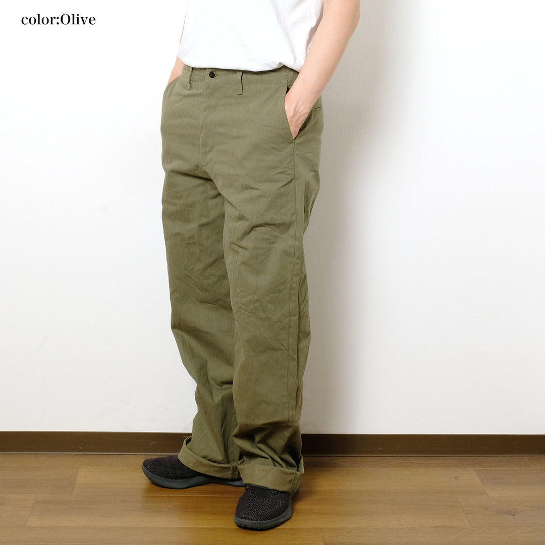 BURGUS PLUS - Lot.402Z - Military Trousers - Herringbone - 402Z-33
