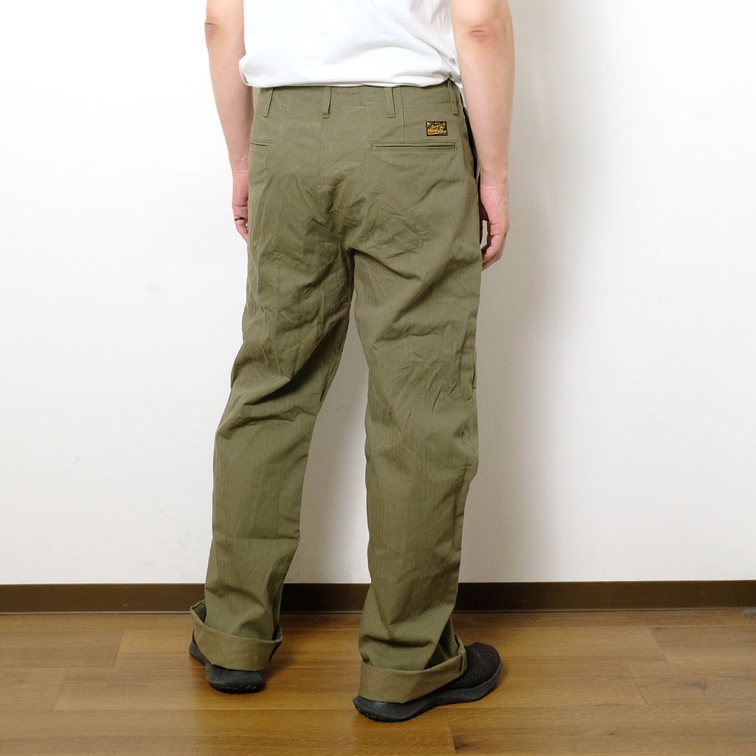 BURGUS PLUS - Lot.402Z - Military Trousers - Herringbone - 402Z-33