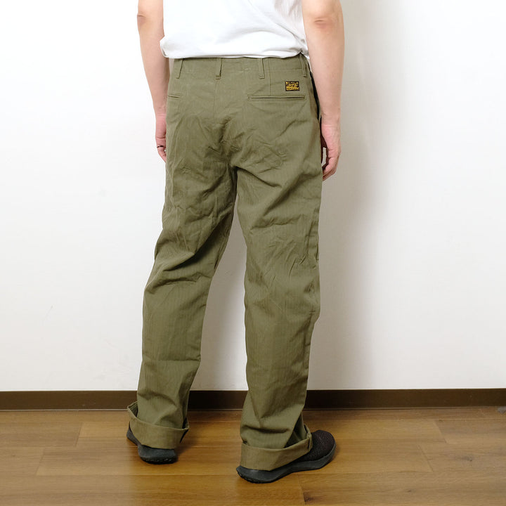 BURGUS PLUS - Lot.402Z - Military Trousers - Herringbone - 402Z-33