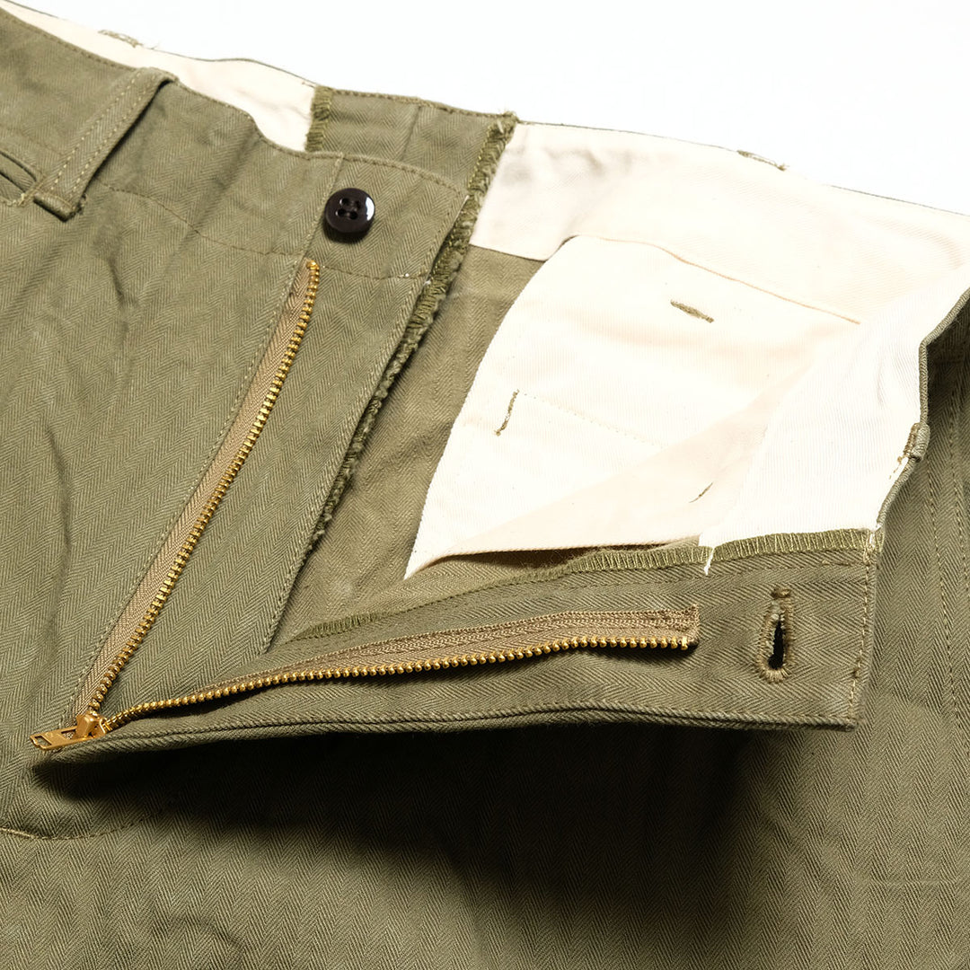 BURGUS PLUS - Lot.402Z - Military Trousers - Herringbone - 402Z-33
