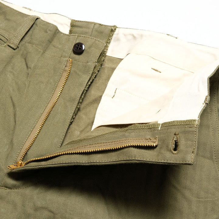 BURGUS PLUS - Lot.402Z - Military Trousers - Herringbone - 402Z-33
