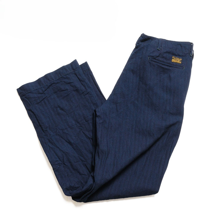 BURGUS PLUS - Lot.402Z - Military Trousers - Indigo Herringbone - 402Z-34