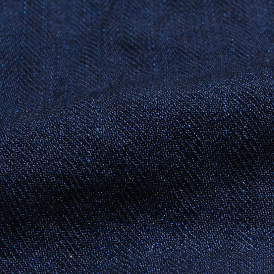 BURGUS PLUS - Lot.402Z - Military Trousers - Indigo Herringbone - 402Z-34