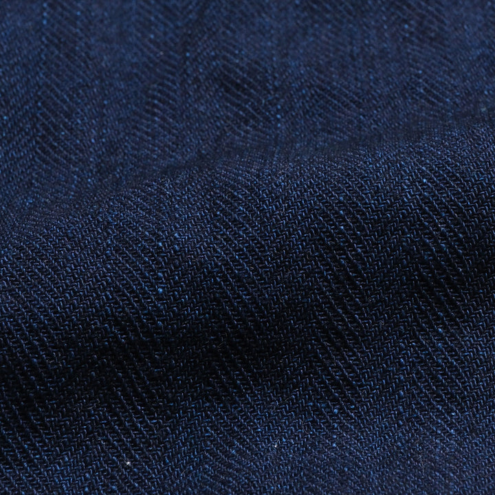 BURGUS PLUS - Lot.402Z - Military Trousers - Indigo Herringbone - 402Z-34