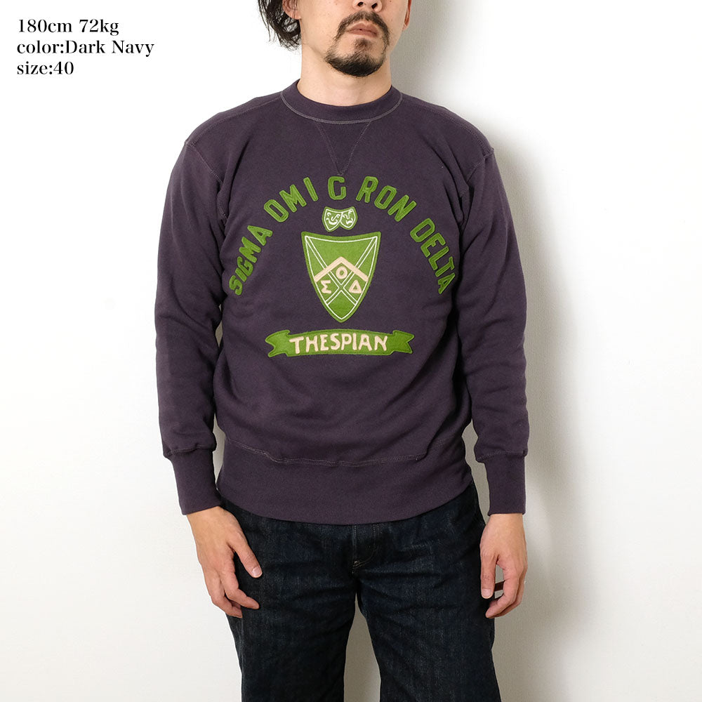 WAREHOUSE - Lot.403 - SET IN FREEDOM SWEATSHIRT - SIGMA OMICRON DELTA - 403SIG-25