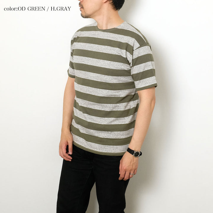 WAREHOUSE - Lot 4050 S/S 2INCH BORDER TEE - 4050BO-24