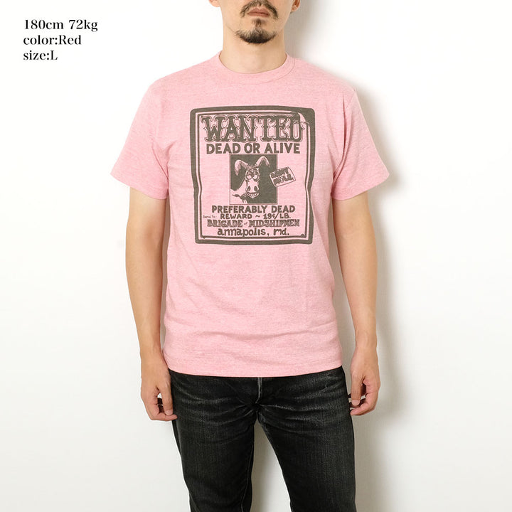 WAREHOUSE - Lot 4096 - 88/12 Mock Twist Yarn - CREW NECK T-SHIRT - WANTED - 4096WAN-25