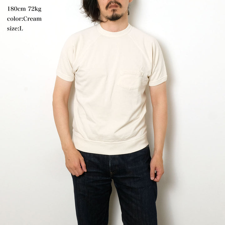 WAREHOUSE - 2ND HAND SERIES Lot.4105 S/S POCKET SWEAT - 4105SSW-26