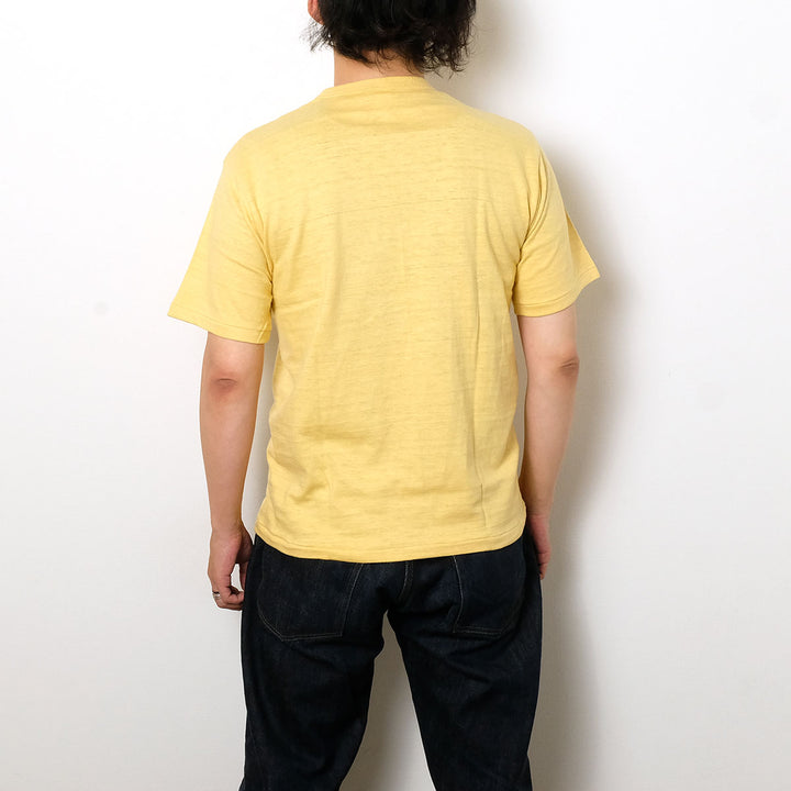 WAREHOUSE - Lot.4601 HENLEY NECK T-SHIRT - 4601HE-26