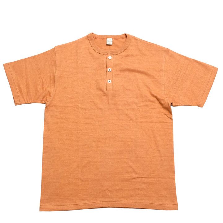 WAREHOUSE - Lot.4601 HENLEY NECK T-SHIRT - 4601HE-26