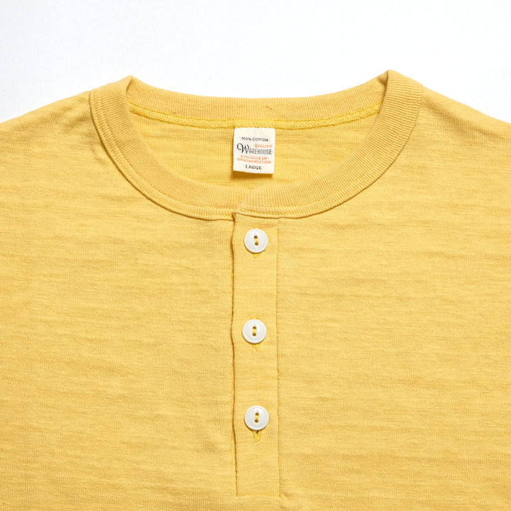 WAREHOUSE - Lot.4601 HENLEY NECK T-SHIRT - 4601HE-26