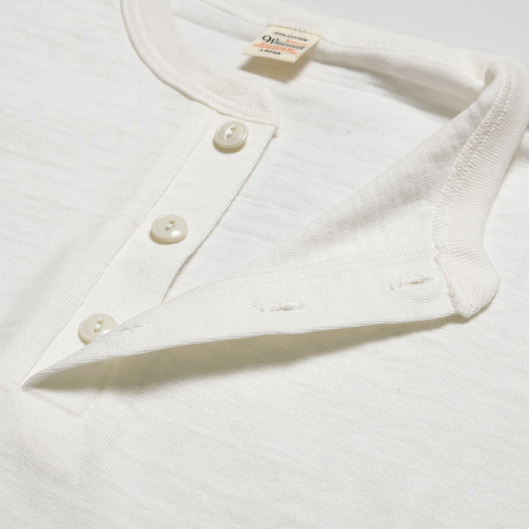 WAREHOUSE - Lot.4601 HENLEY NECK T-SHIRT - 4601HE-26