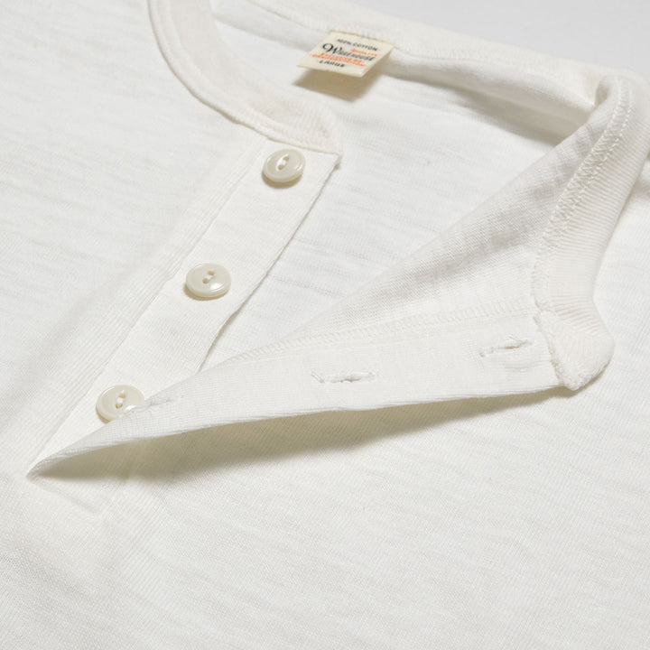 WAREHOUSE - Lot.4601 HENLEY NECK T-SHIRT - 4601HE-26