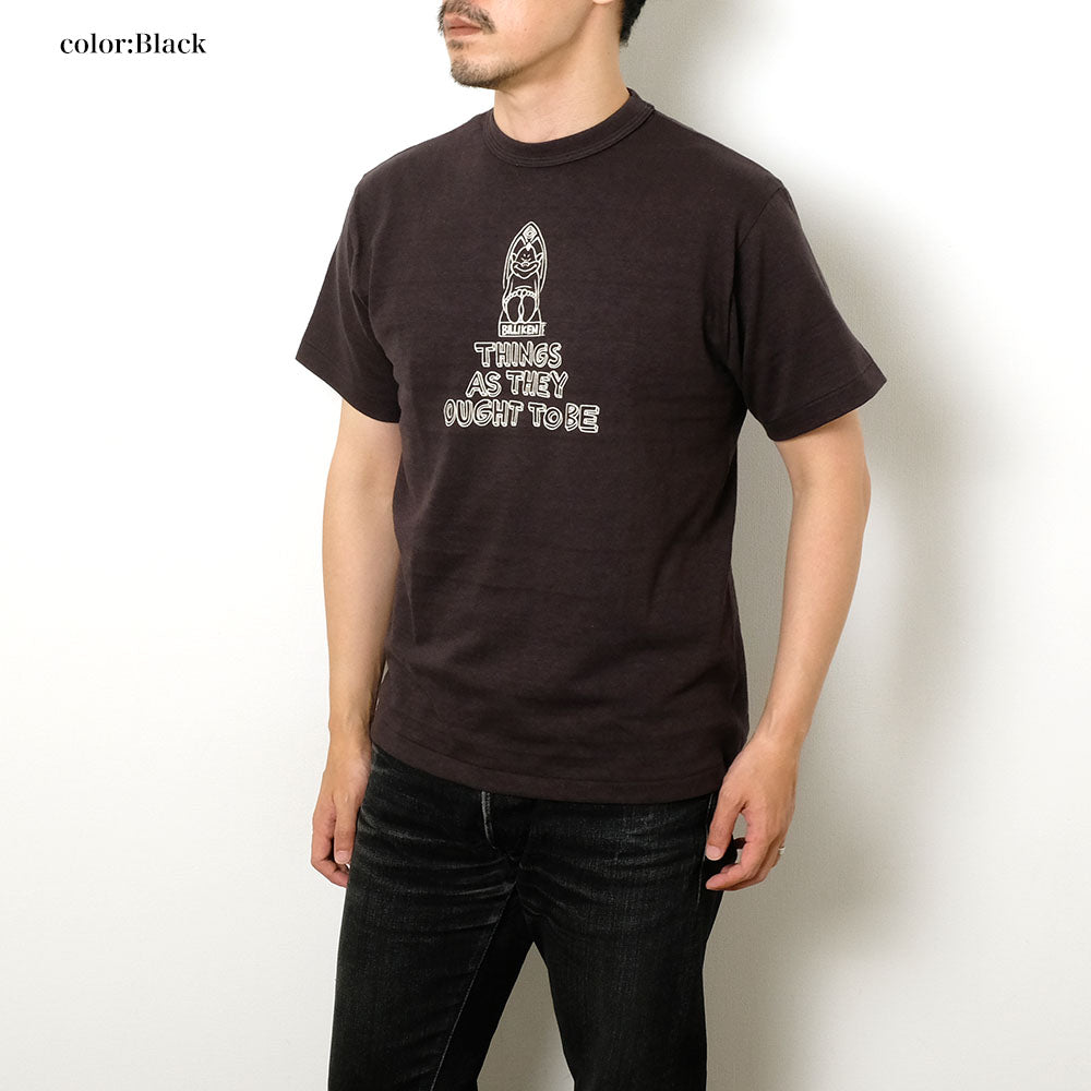 WAREHOUSE - YUSUKE HANAI X WAREHOUSE - Lot 4601 - S/S T-SHIRT - THINGS AS THEY OUGHT TO BE - 4601THI-25