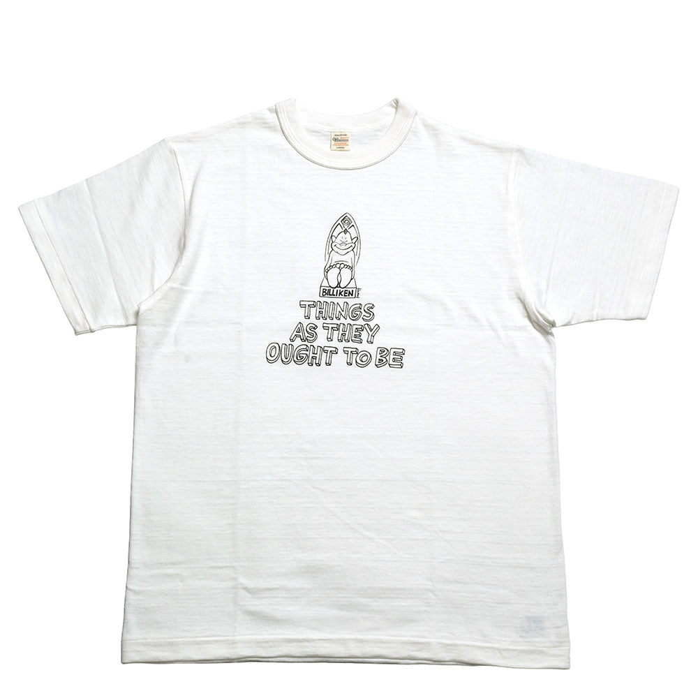 WAREHOUSE - YUSUKE HANAI X WAREHOUSE - Lot 4601 - S/S T-SHIRT - THINGS AS THEY OUGHT TO BE - 4601THI-25