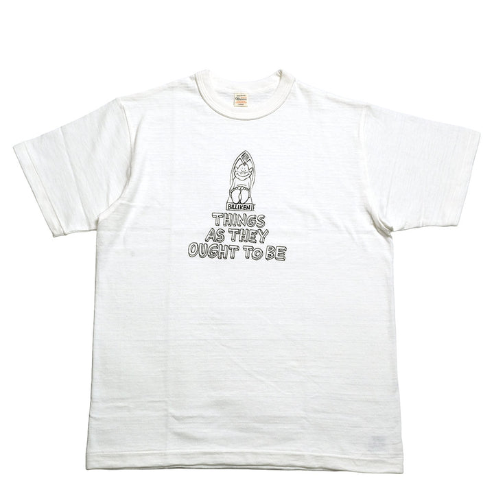 WAREHOUSE - YUSUKE HANAI X WAREHOUSE - Lot 4601 - S/S T-SHIRT - THINGS AS THEY OUGHT TO BE - 4601THI-25