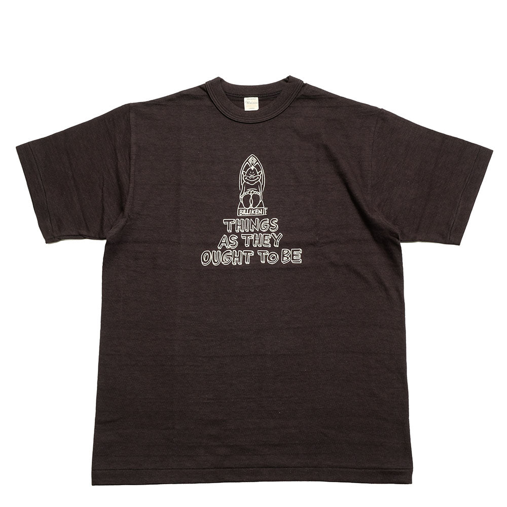 WAREHOUSE - YUSUKE HANAI X WAREHOUSE - Lot 4601 - S/S T-SHIRT - THINGS AS THEY OUGHT TO BE - 4601THI-25