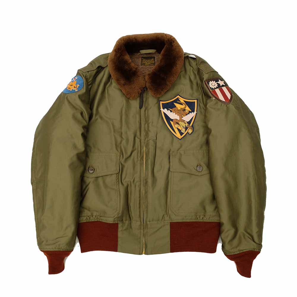 Buzz Rickson's - B-10 - RED RIB VERSION - SUPERIOR TOGS CO., INC. - 23rd FIGHTER SQ. - FLYING TIGERS - BR15746