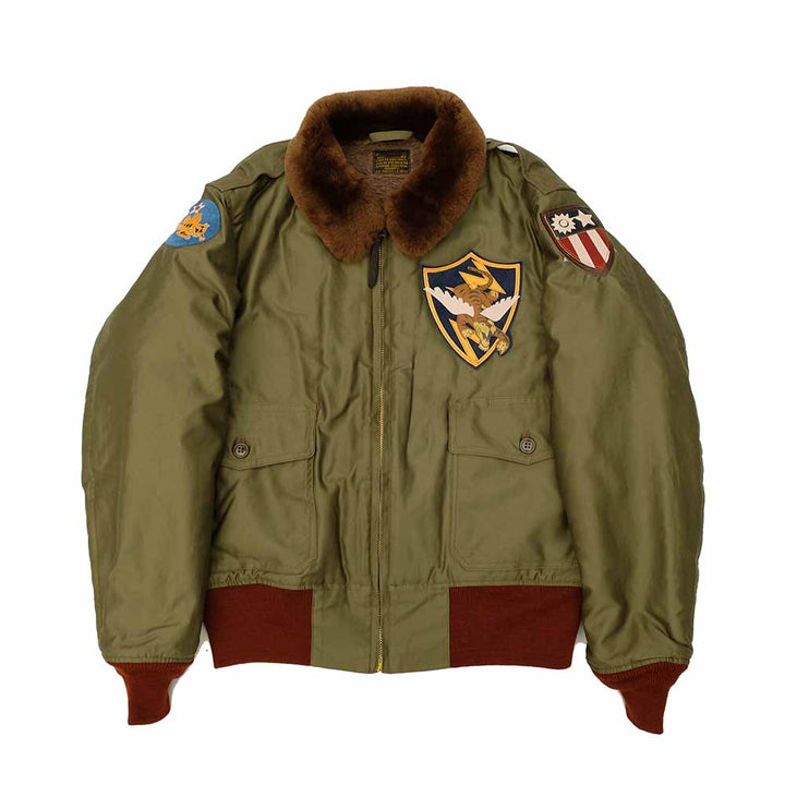 Buzz Rickson's - B-10 - RED RIB VERSION - SUPERIOR TOGS CO., INC. - 23rd FIGHTER SQ. - FLYING TIGERS - BR15746