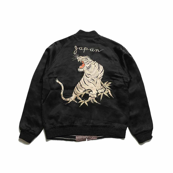 TAILOR TOYO - Acetate Souvenir Jacket - KOSHO ＆ CO. - Special Edition - WHITE TIGER x JAPAN MAP - TT15912-119