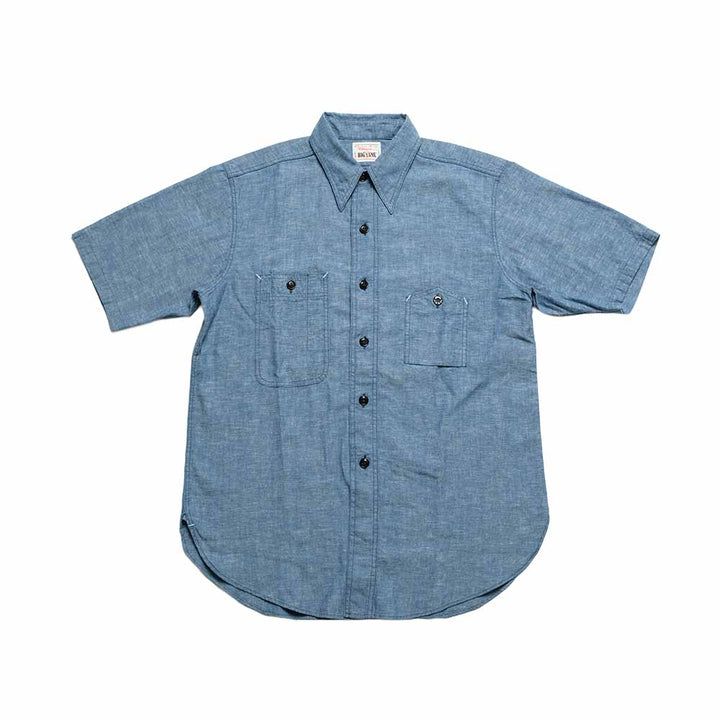 BIG YANK - Y1942 S/S CHAMBRAY SHIRT - 602-261-05