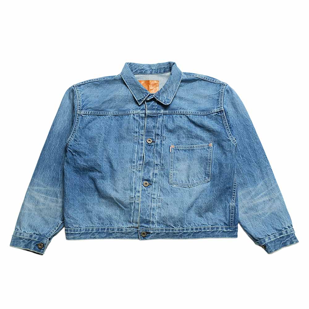 REMI RELIEF - 12oz DENIM WW2 MODEL JACKET - USED BLUE - RN30389034