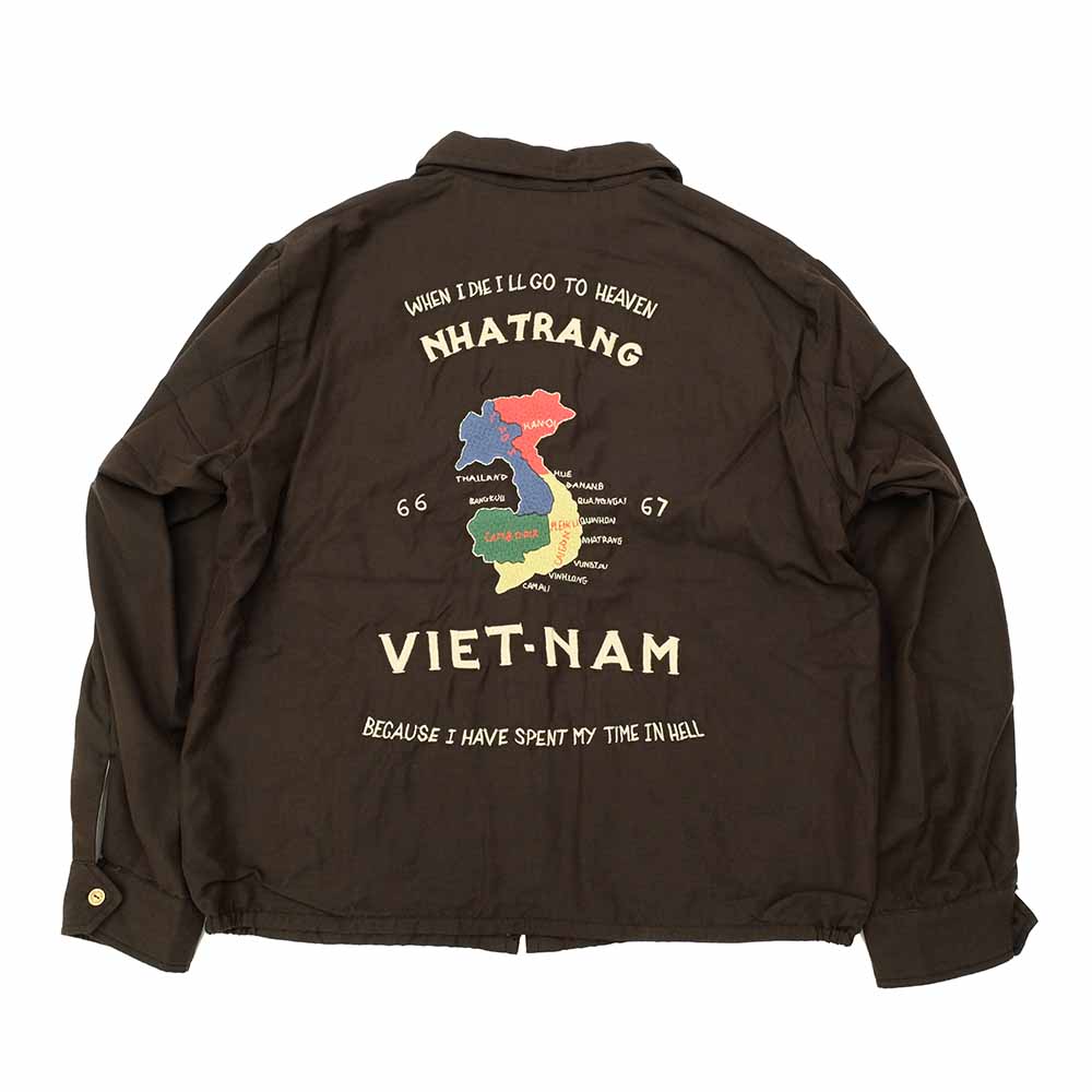 TAILOR TOYO - Cotton Rayon Vietnam Jacket - VIETNAM MAP - AGING MODEL - TT15547