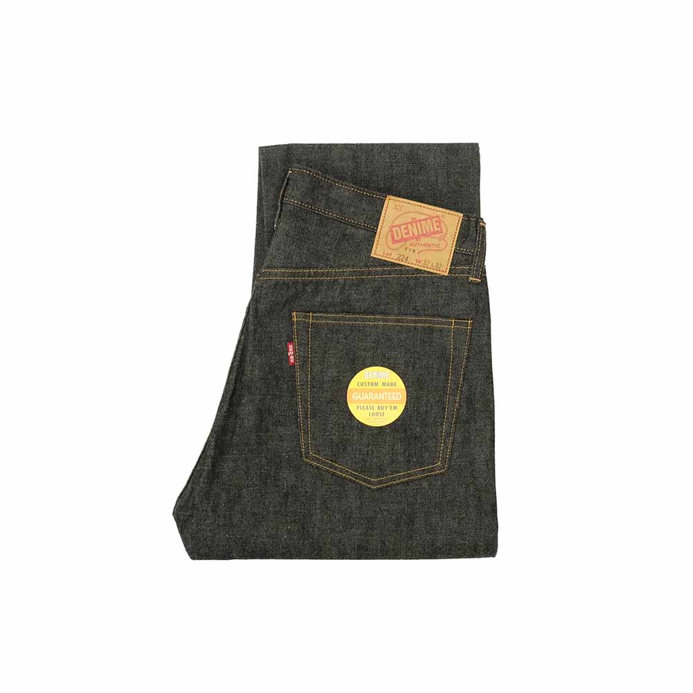 DENIME - by WAREHOUSE - Lot.224 - 66 MODEL - BLACK DENIM - 224-66B