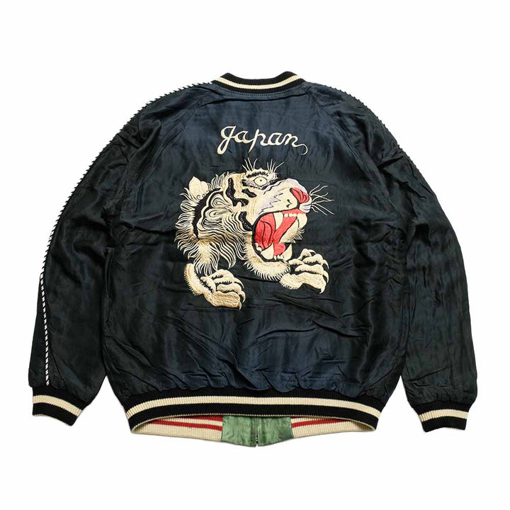 TAILOR TOYO - Acetate Souvenir Jacket AGING MODEL - TIGER HEAD x CHEVY LOVER - TT15878-119