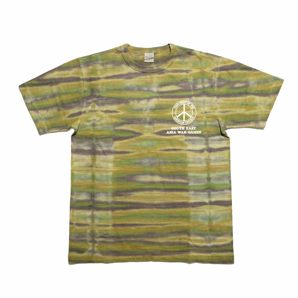 BUZZ RICKSON'S - SLUB YARN T-SHIRT - THE DYE CAMOUFLAGE - BR79733