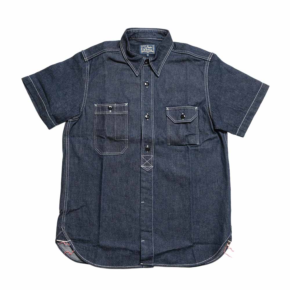 STUDIO D’ARTISAN & SA. - DENIM S/S WORK SHIRT - 5333B-S