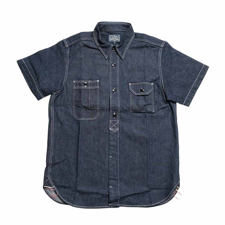 STUDIO D’ARTISAN & SA. - DENIM S/S WORK SHIRT - 5333B-S