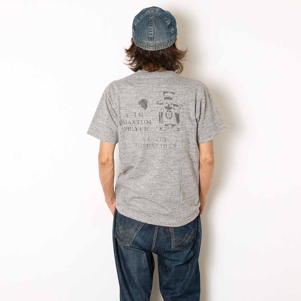 BUZZ RICKSON'S - SLUB YARN T-SHIRT - PHANTOM PHLYER - BR79730