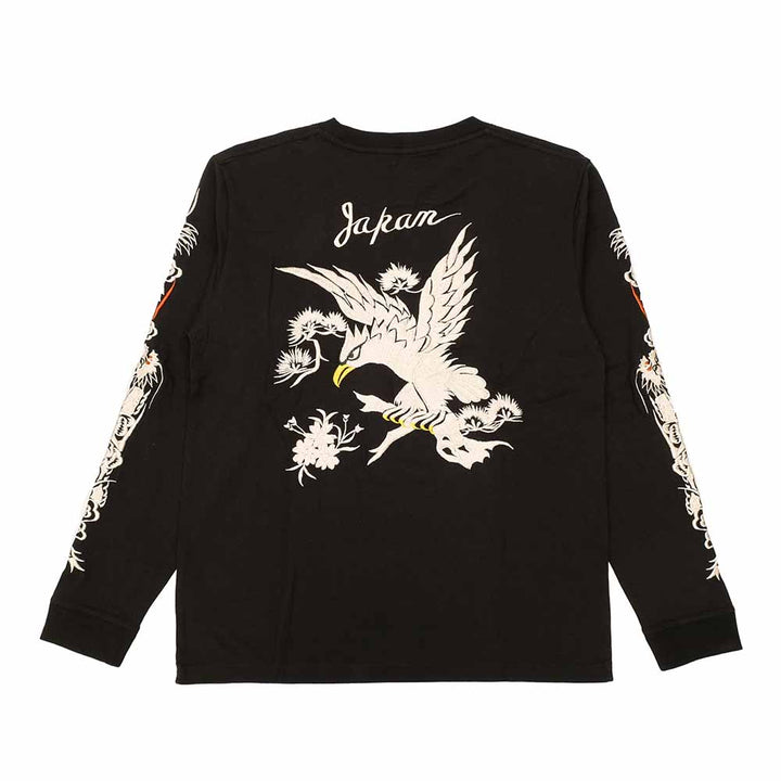TAILOR TOYO - L/S SUKA T-SHIRT - EMBROIDERED - EAGLE - TT69647
