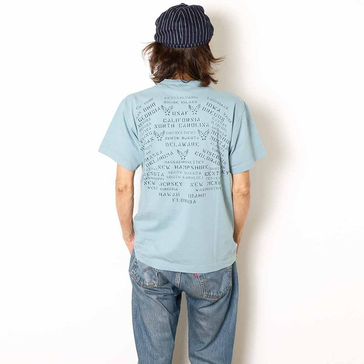 BUZZ RICKSON'S - S/S T-SHIRT - AIR BASE STENCIL - BR79779