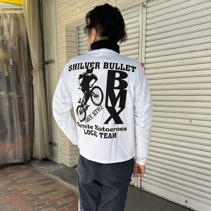 BARNS - BOXY L/S PRINT T-SHIRT - BMX - BR-26142