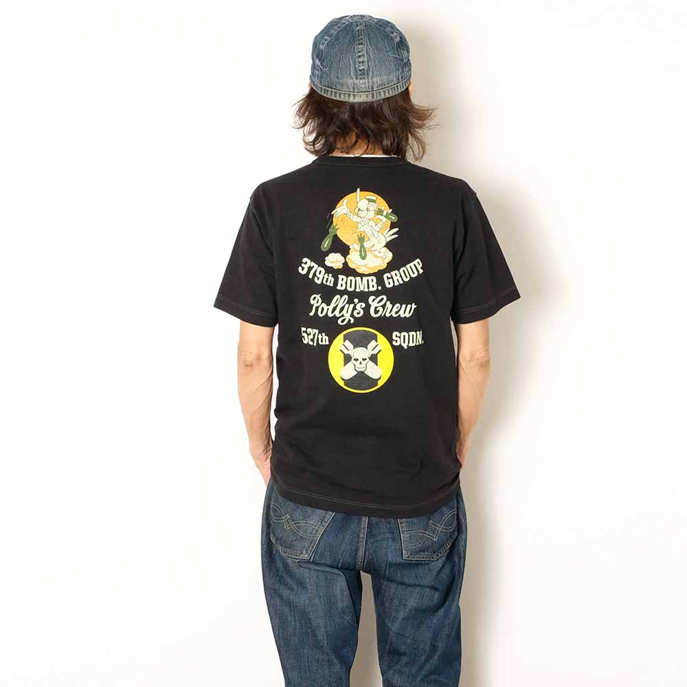 BUZZ RICKSON'S - SLUB YARN T-SHIRT - 527th BOMB.SQ. - BR79731