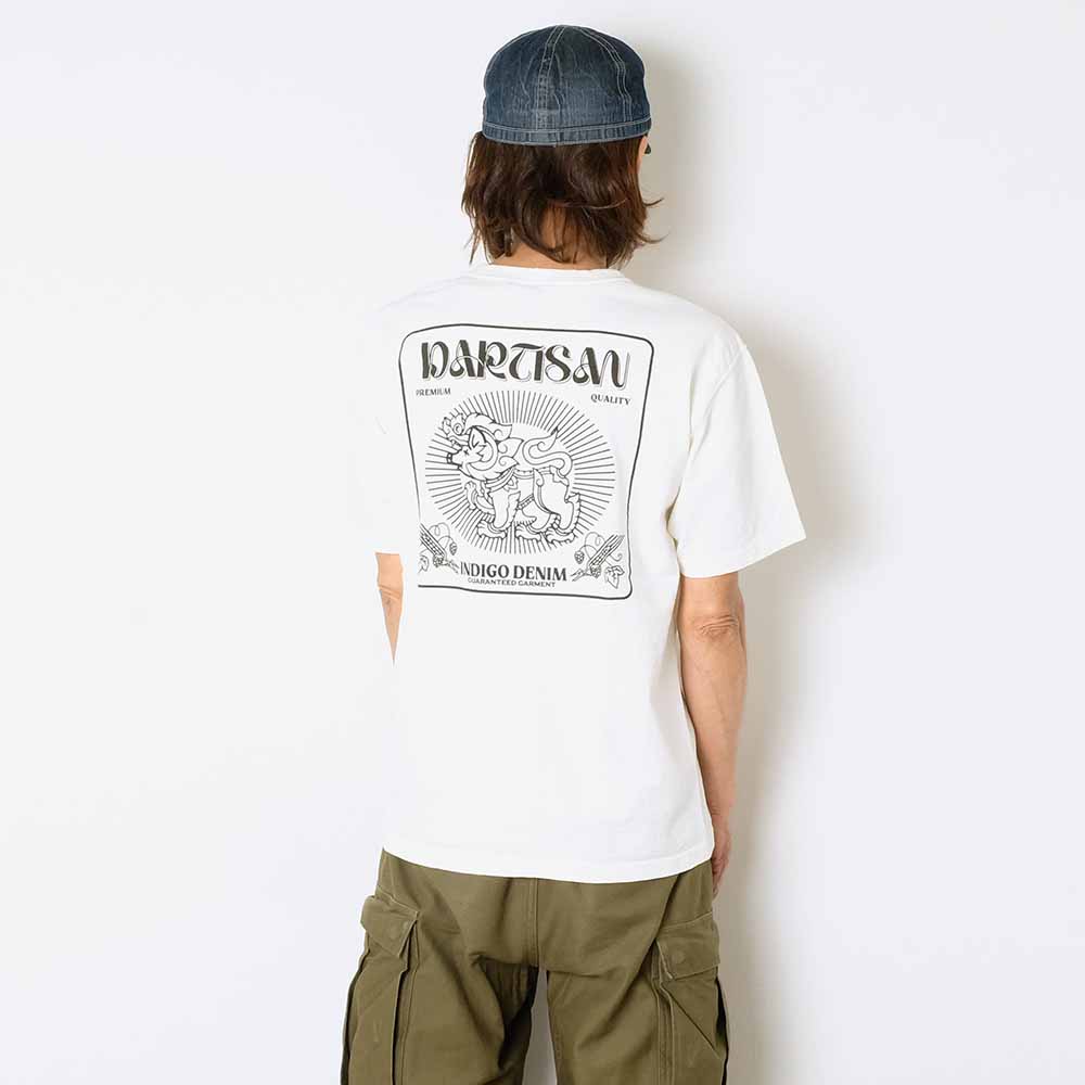 STUDIO D’ARTISAN - TSURI-AMI PRINT TEE - Kirin Buta - 8179A