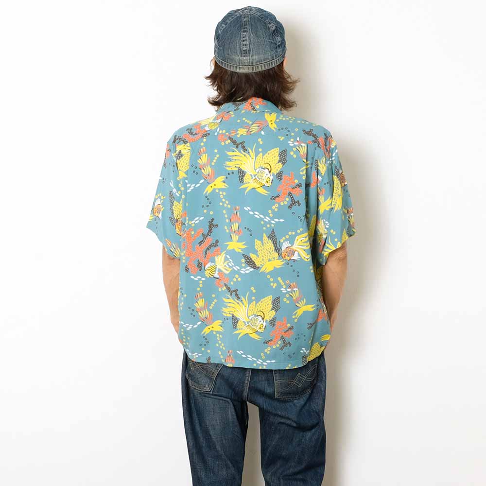SUN SURF - S/S RAYON HAWAIIAN SHIRT - TROPICAL FISH - SS39626