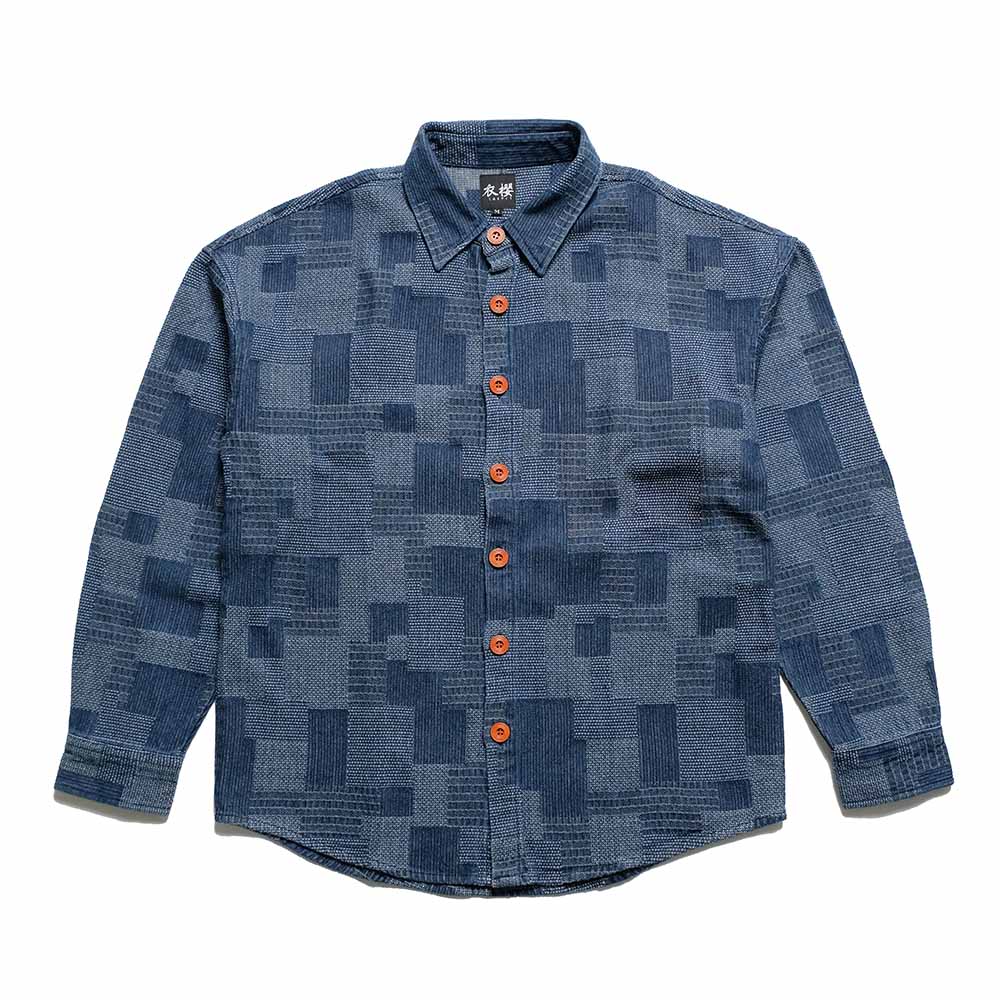 衣櫻 - パッチワーク ジャガード - シャツジャケット - SA1753