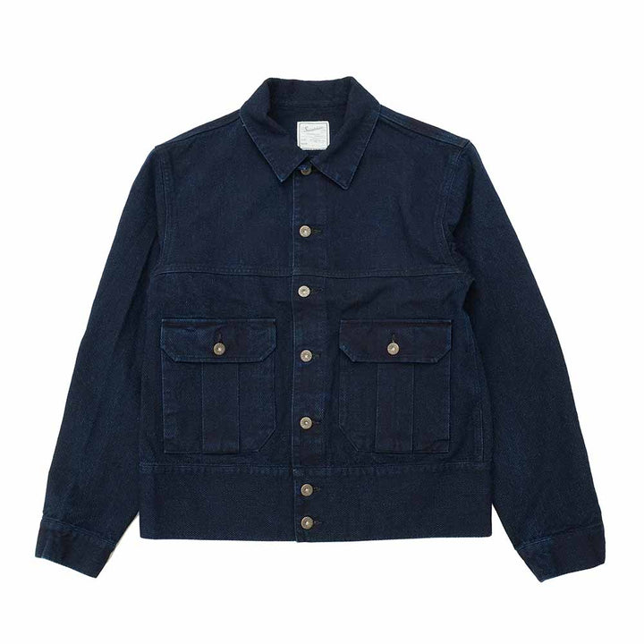 Soundman - Tracker Jacket - Nevada - Indigo Dyed SASHIKO - 943M-655X