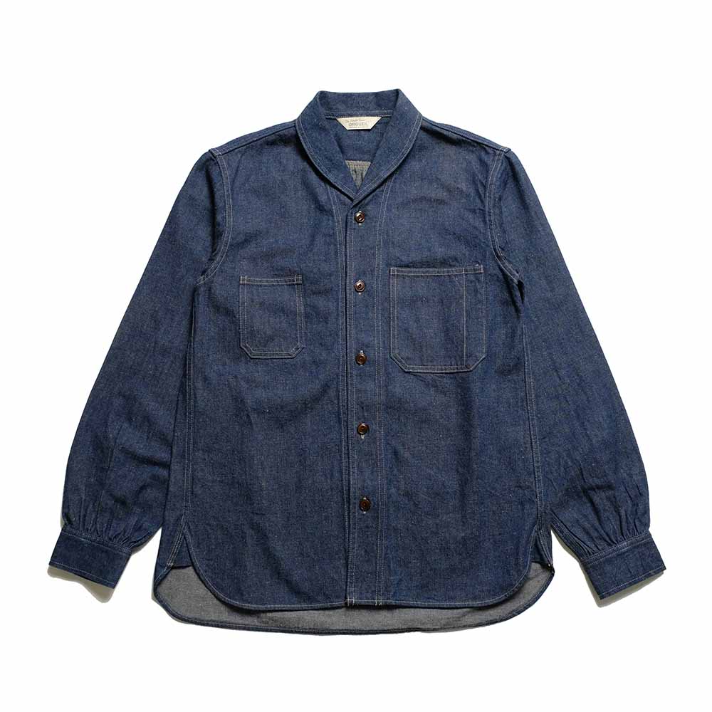Orgueil - Shawl Collar Denim Work Shirt - OR-5127