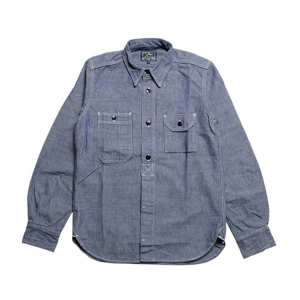 STUDIO D'ARTISAN & SA. - CHAMBRAY WORK SHIRT - 5333A – HINOYA