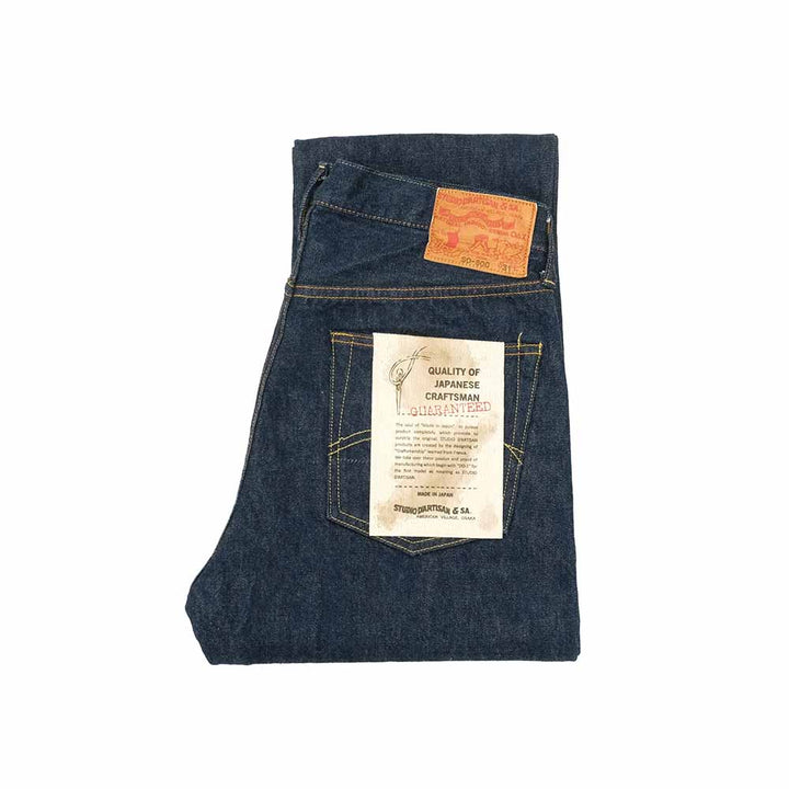 STUDIO D’ARTISAN - 15oz. Natural Indigo - Tapered Fit Jeans - SD-800