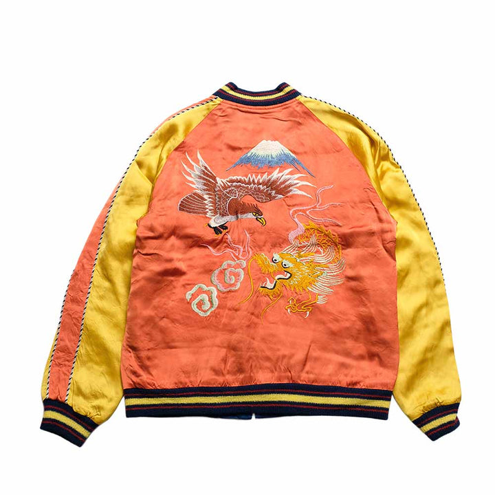 TAILOR TOYO - Acetate Souvenir Jacket - KOSHO ＆ CO. - Special Edition - EAGLE ＆ DRAGON × JAPAN MAP - TT15911-159