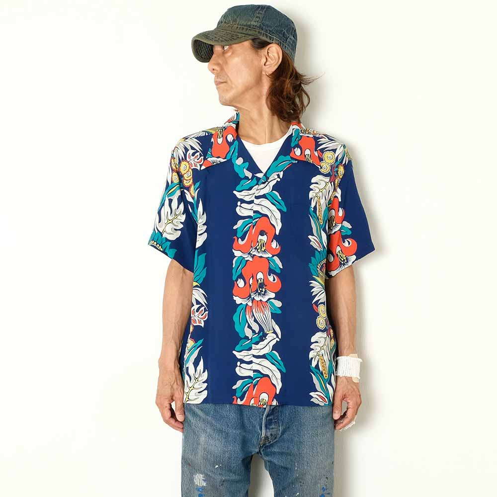 SUN SURF - RAYON HAWAIIAN SHIRT - PARADISE FLOWER - SS39416