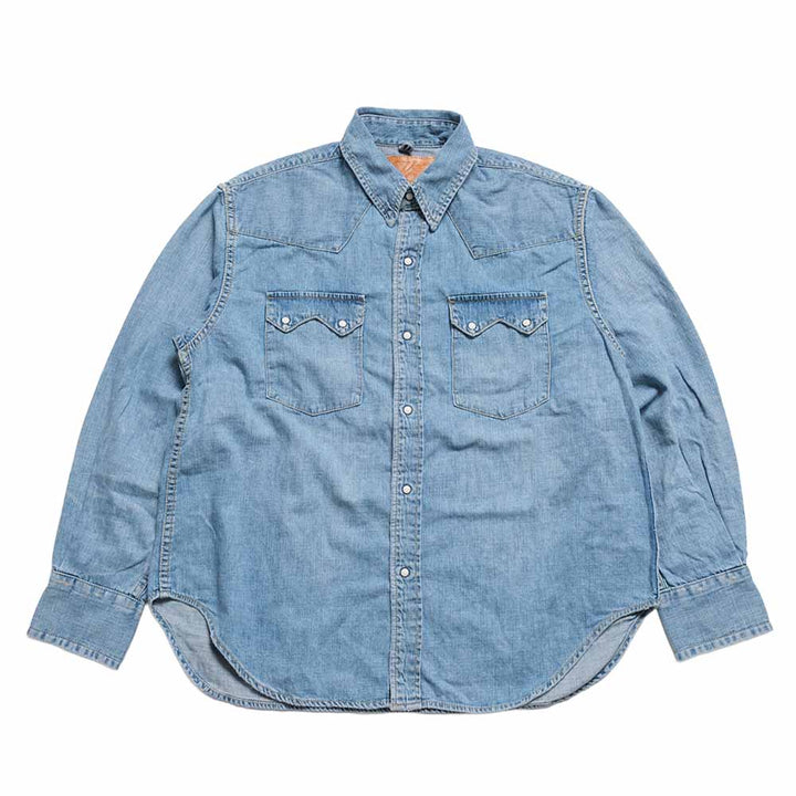 REMI RELIEF - 8.5oz DENIM WESTERN SHIRT - Sawtooth Flap Pockets - RN2048SDR