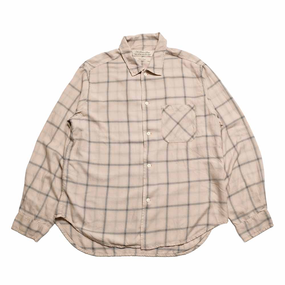 remi relief 　RAYONチェックシャツ REMI RELIEF - Rayon Twill Check Shirt - RN30389053 – HINOYA Online
