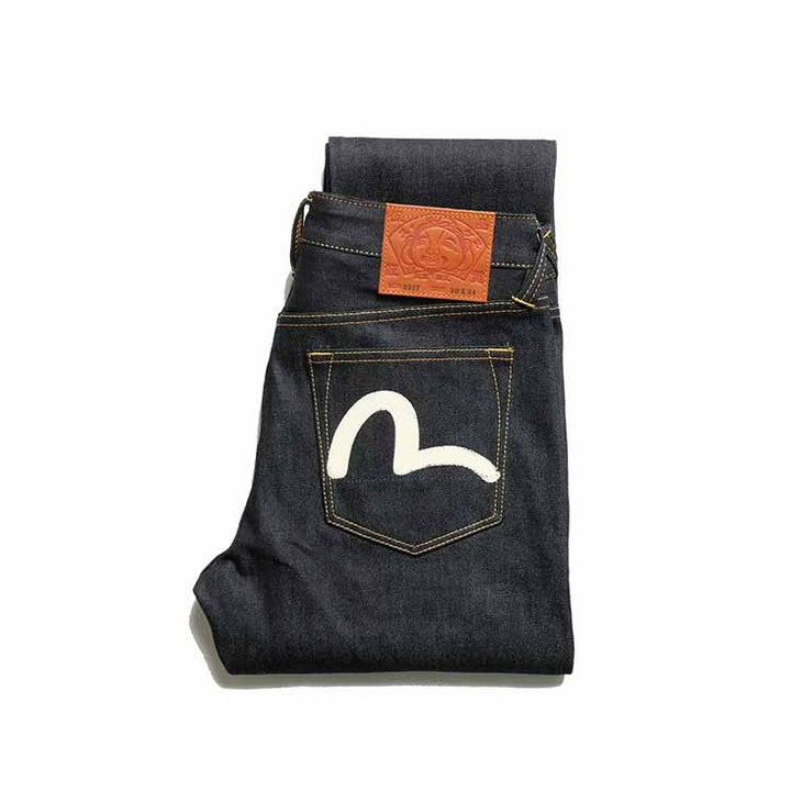 EVISU - #2017 - Ecru Seagull Print Taper Fit Jeans - 5JE1250