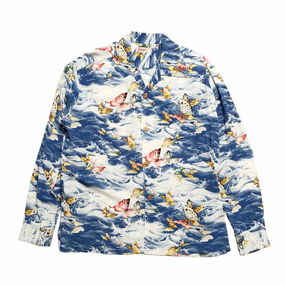SUN SURF - HINOYA EXCLUSIVE - L/S RAYON HAWAIIAN SHIRT - BUTTERFLY SPLASH - SS39627HYL